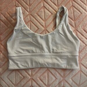 Ribbed/ white reversible Lululemon Align Sports Bra